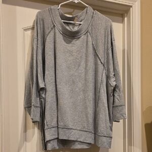Free People Movement Lightweight Grey Sweater/Sweatshirt